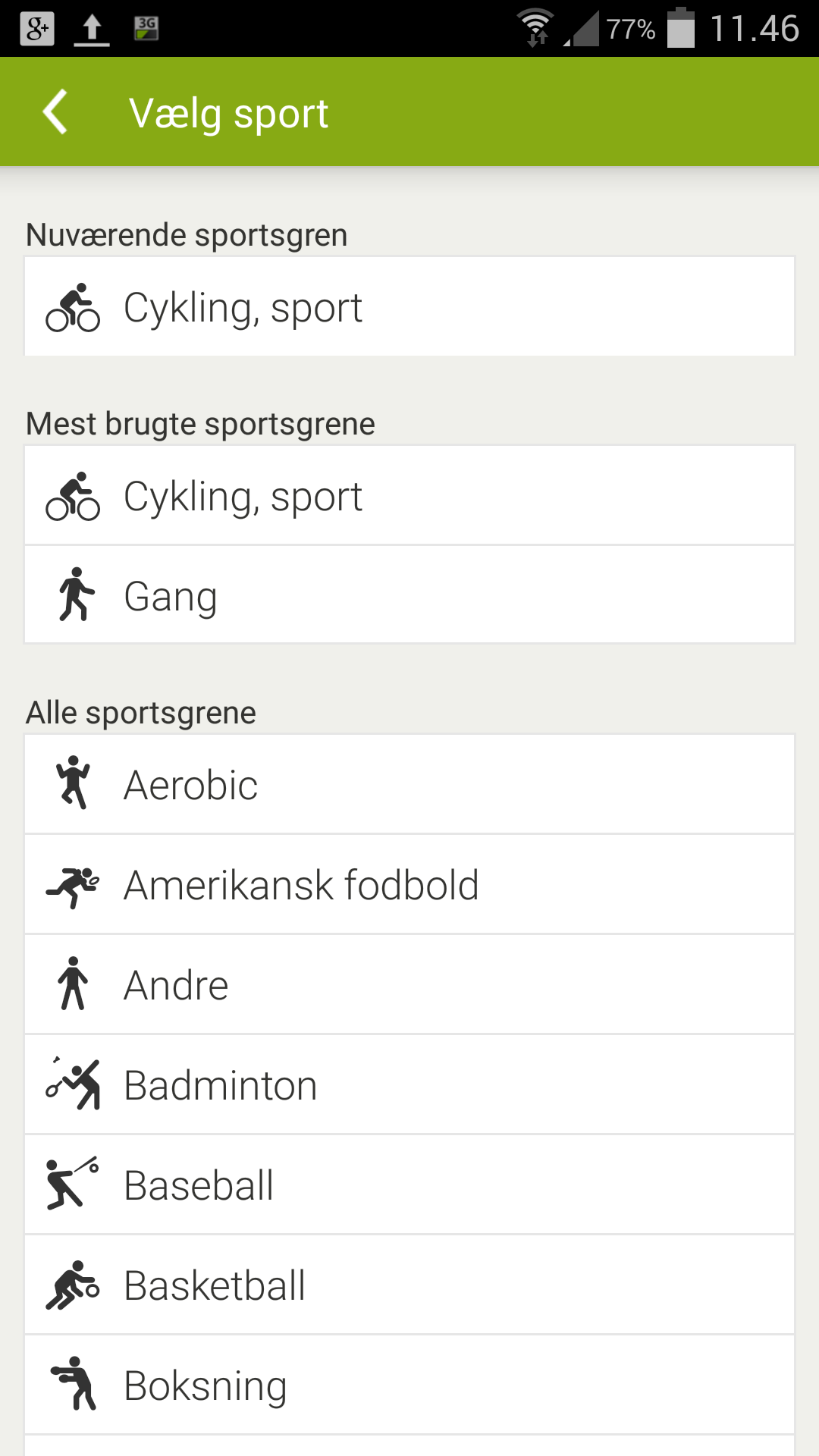 Endomondo-valg-sport