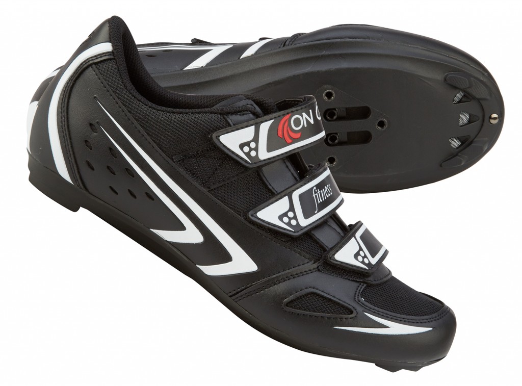 Spinningsko_cykelsko_On_Gear_Fitness_Sort_Hvid