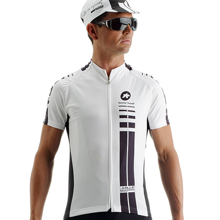 Cykeltrøje_Assos_Mille_med_korte_ærmer_hvid