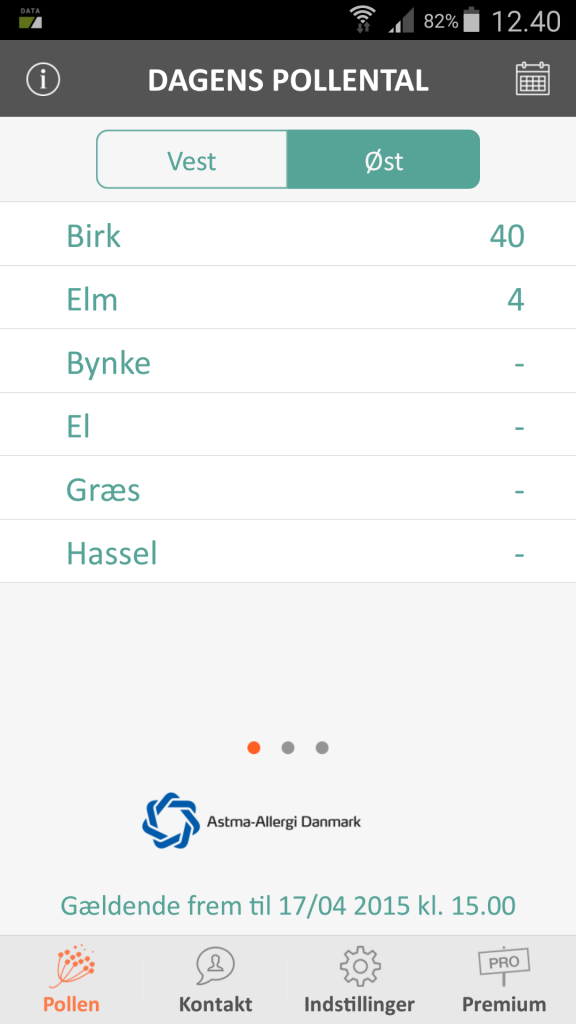dagens_pollental_app